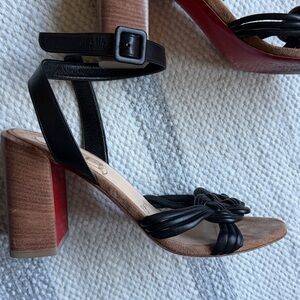 Louboutin Ella 85 Block Heel Sandal